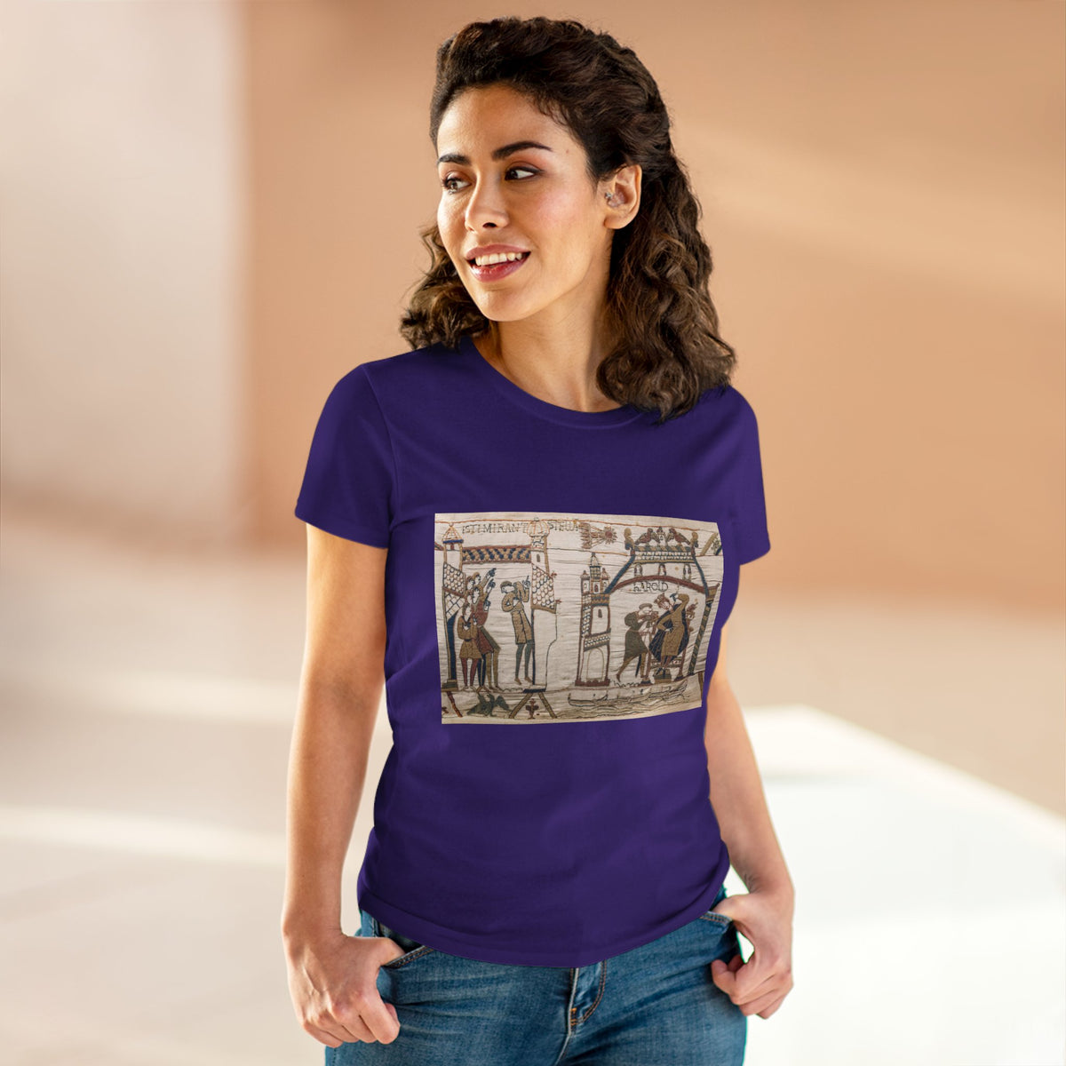 Vintage Bayeux Tapestry 32-33 Comet Halley Harold T-Shirt