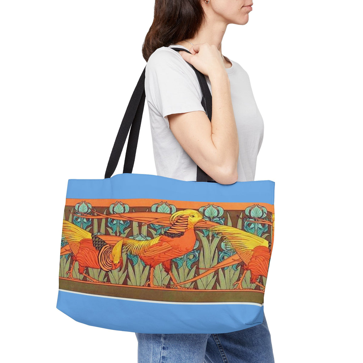 Weekender Tote Bag — Colorful Pheasants Travel Bag