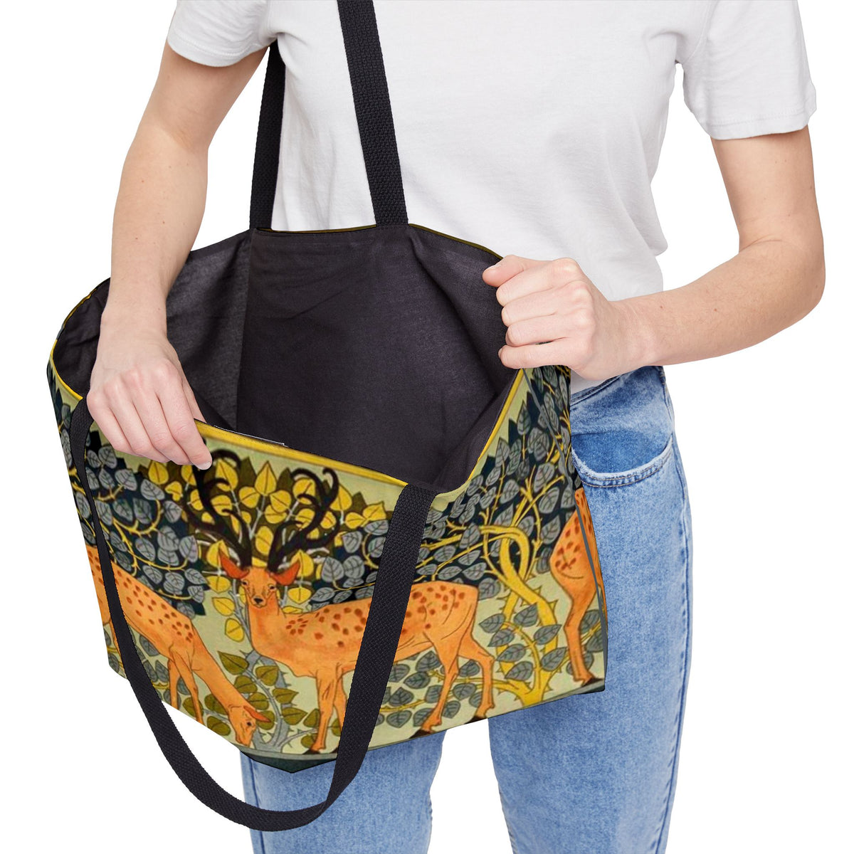 Weekender Tote Bag —  Woodland Deer Print Travel Tote
