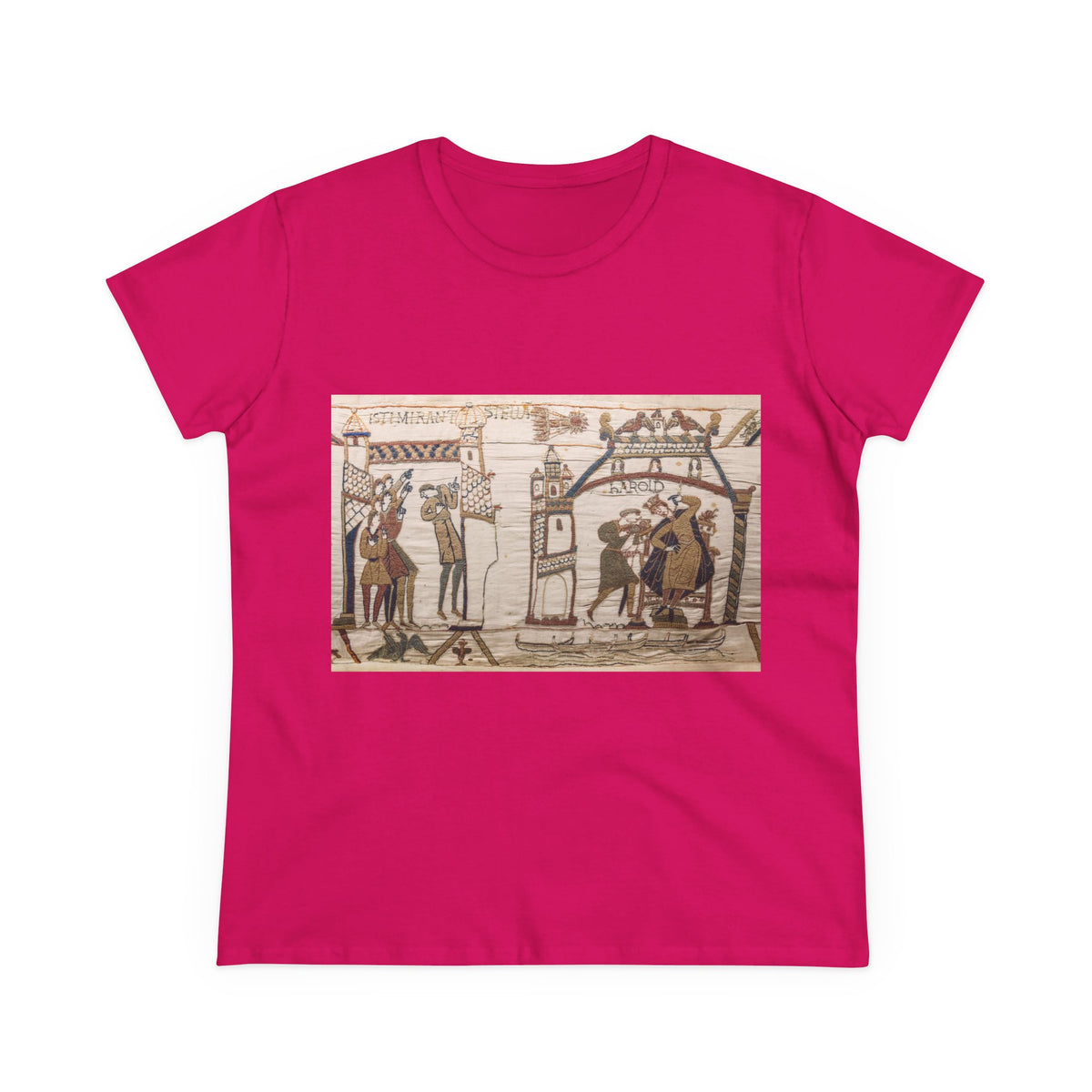 Vintage Bayeux Tapestry 32-33 Comet Halley Harold T-Shirt