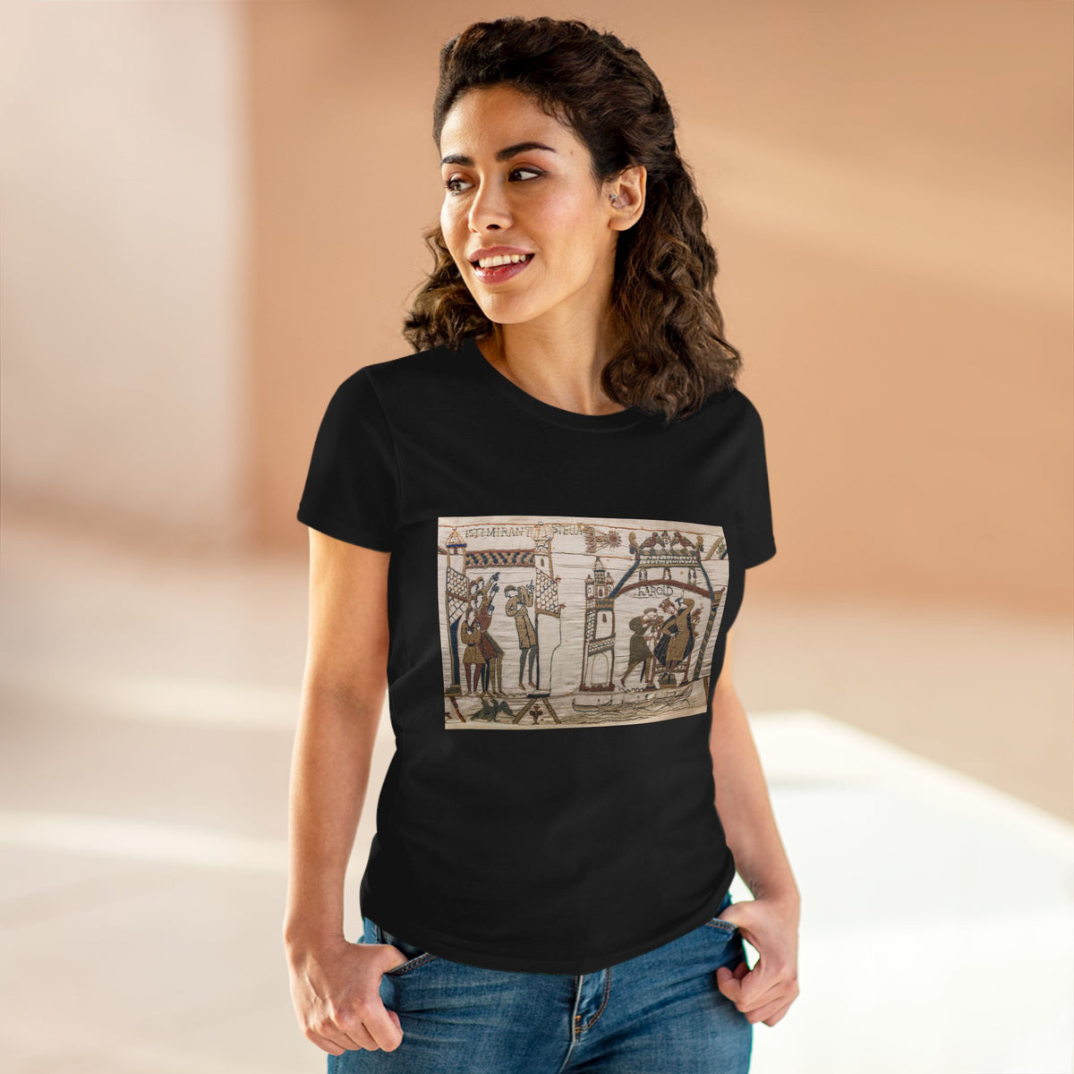 Vintage Bayeux Tapestry 32-33 Comet Halley Harold T-Shirt