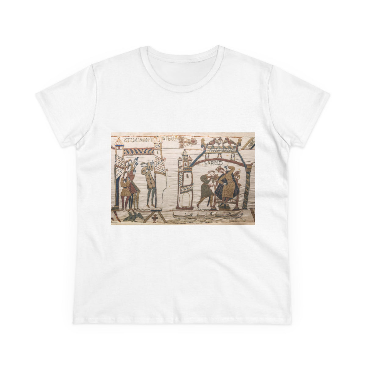 Vintage Bayeux Tapestry 32-33 Comet Halley Harold T-Shirt