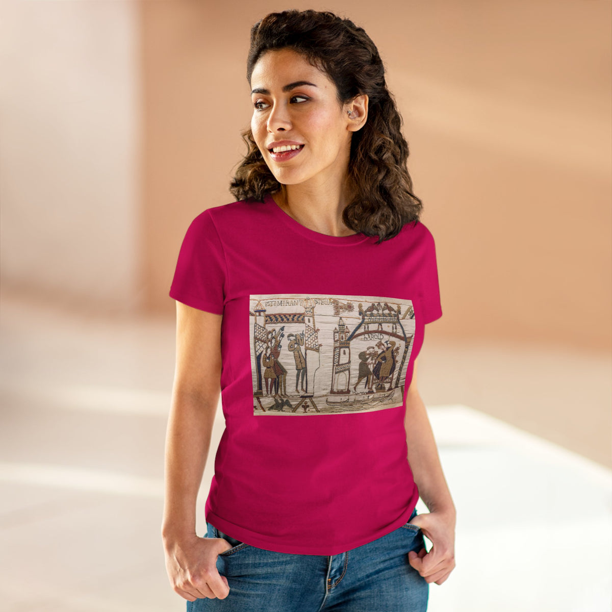 Vintage Bayeux Tapestry 32-33 Comet Halley Harold T-Shirt