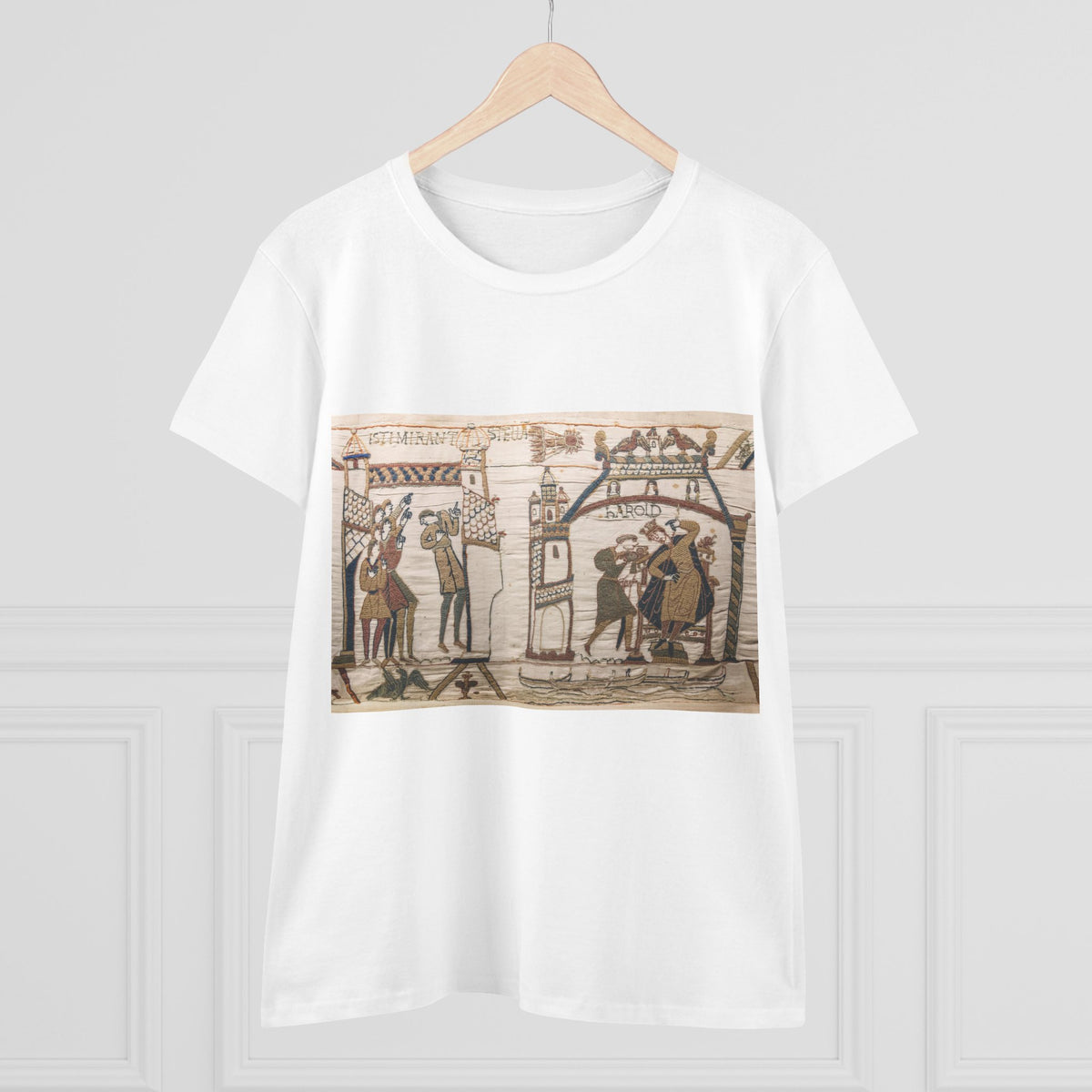 Vintage Bayeux Tapestry 32-33 Comet Halley Harold T-Shirt