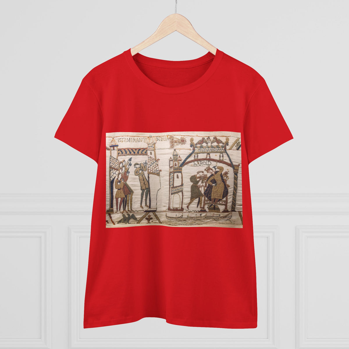 Vintage Bayeux Tapestry 32-33 Comet Halley Harold T-Shirt