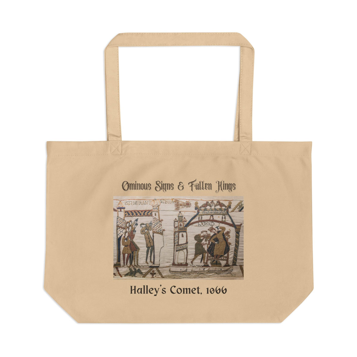 Vintage Halley’s Comet 1066 Tote | Medieval Bayeux Tapestry Illustration
